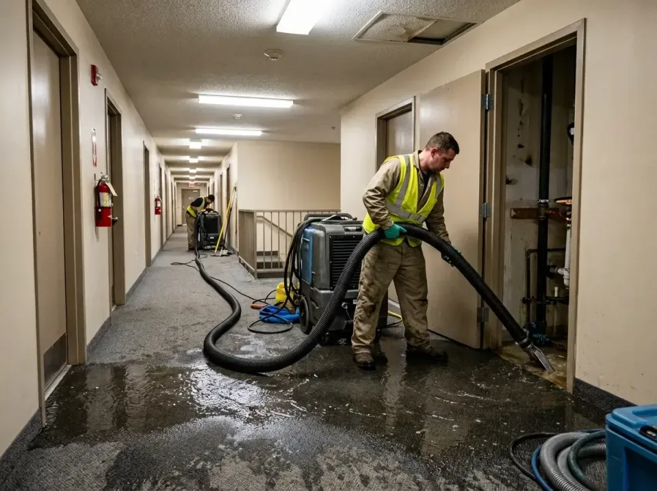multi-unit-apartment-hallway-f-005 — frequently asked questions, Emergency Burst Pipe Water Extraction & Removal in East Den…